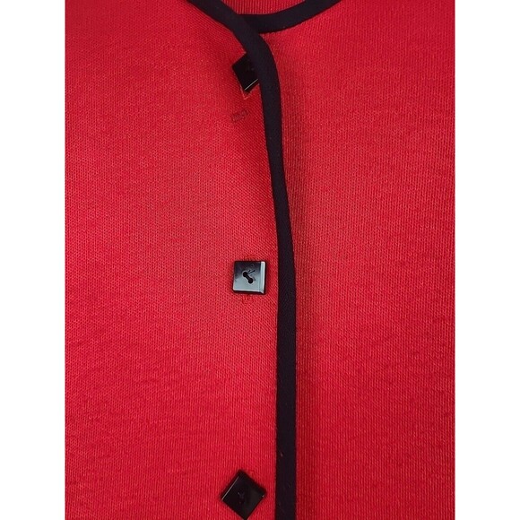 Vintage Vicky Vaughn 3/4 Dress 70's Fit and Flare Puffy Sleeves Jersey READ Desc - Picture 8 of 14